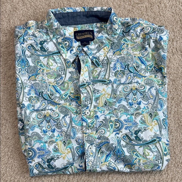 Cremieux Paisley Button-Up Shirt - Picture 1 of 6
